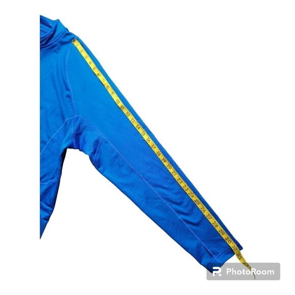 Blue Nike Pro Hyper warm Fitted 1/4 Zip Pullover Thumbhole Color Blue Size XXL - Picture 5 of 8